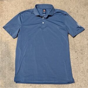 Donald Ross Blue Stripe Polo